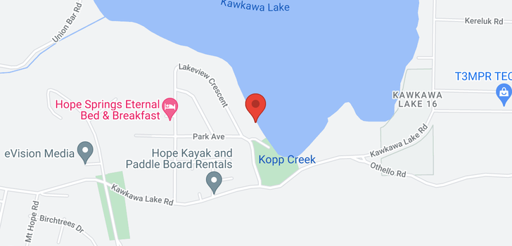 map of 21433 LAKEVIEW CRESCENT